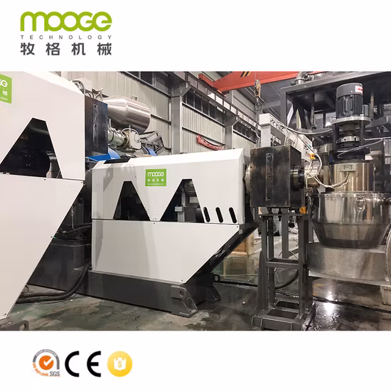 Hocheffiziente PP PE landwirtschaftliche Industriefolie, gewebter Beutel, Kunststoff-Recycling, Pelletierung, Quetschen, Trocknen, Extruder, Granulierung, Granulierung, Maschine, Pelletisierer