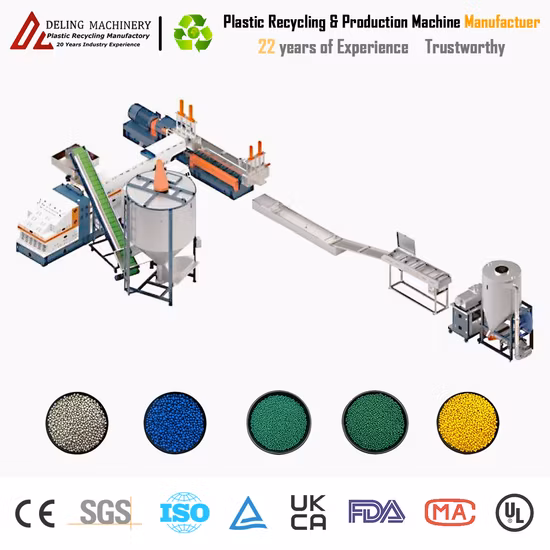 PE PP LDPE HDPE Granulator Extruder Kunststofffolienpelletizer