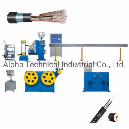 Fiber Optic Cable 1 2 4 Core G657A FTTH Drop Cable Extrusion Line, Butterfly GJYXFCH FTTH Flat Drop Single Mode Fiber Optic Cable Making Machine~